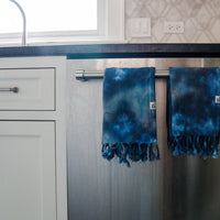 Set of 2 Tie-Dye Turkish Cotton Hand and Dish Towels