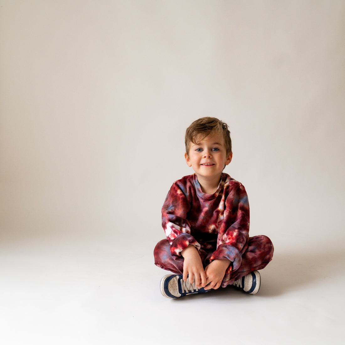Kid's Tie-Dye 100% Cotton Crew Neck Sweatshirts