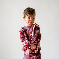Kid's Tie-Dye 100% Cotton Crew Neck Sweatshirts