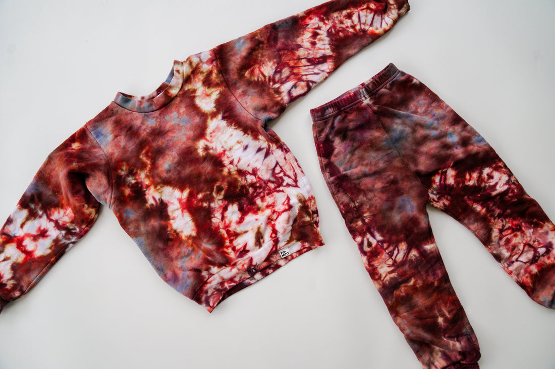 Kid's Tie-Dye 100% Cotton Crew Neck Sweatshirts