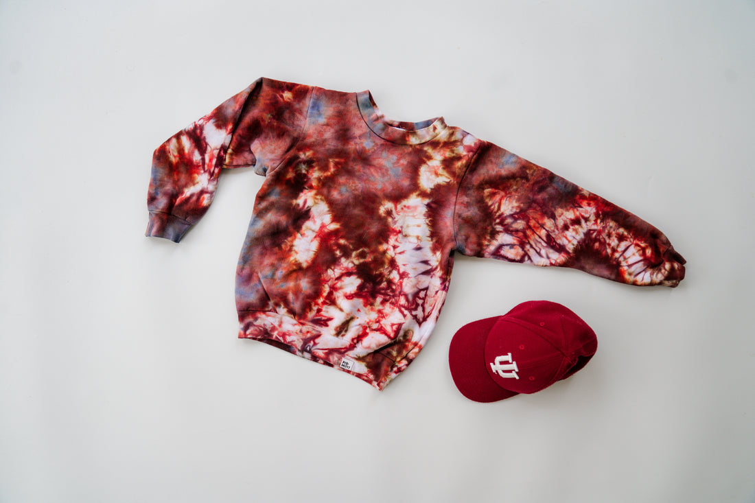 Kid's Tie-Dye 100% Cotton Crew Neck Sweatshirts
