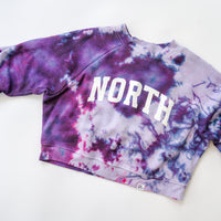 Tie Dyed Downers Grove North and South Crop, Crew and Hoodie Sweatshirts