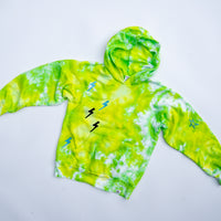 PigMint PUNK Kid's Hoodie, Lemon-Lime, Size 10