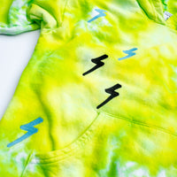 PigMint PUNK Kid's Hoodie, Lemon-Lime, Size 10