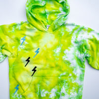 PigMint PUNK Kid's Hoodie, Lemon-Lime, Size 10