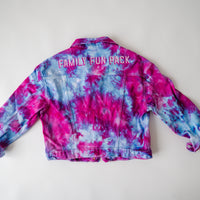 Women's Cropped Tie-Dye Denim Jacket