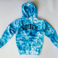 Tie Dyed Downers Grove North and South Crop, Crew and Hoodie Sweatshirts