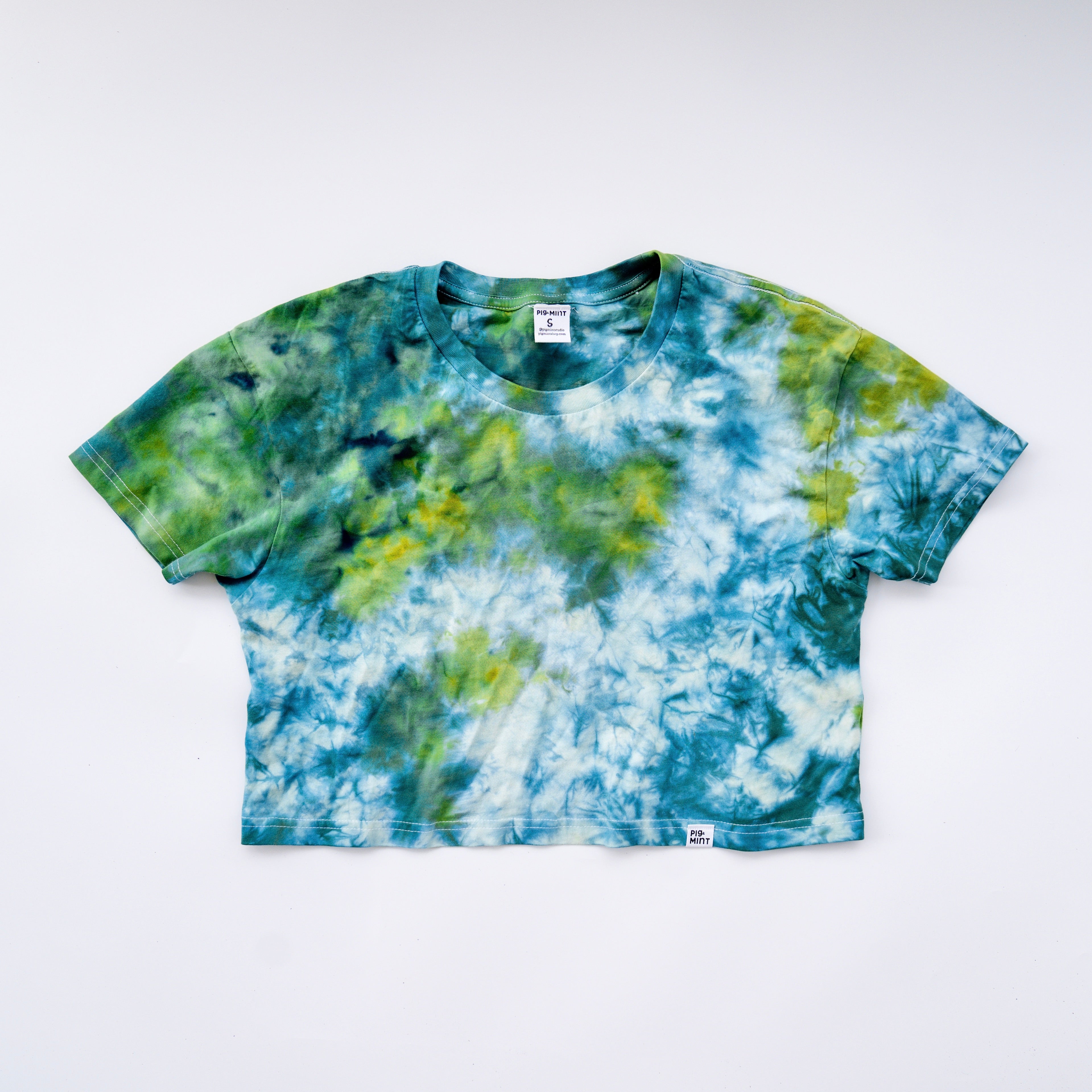 cropped tie dye t shirt