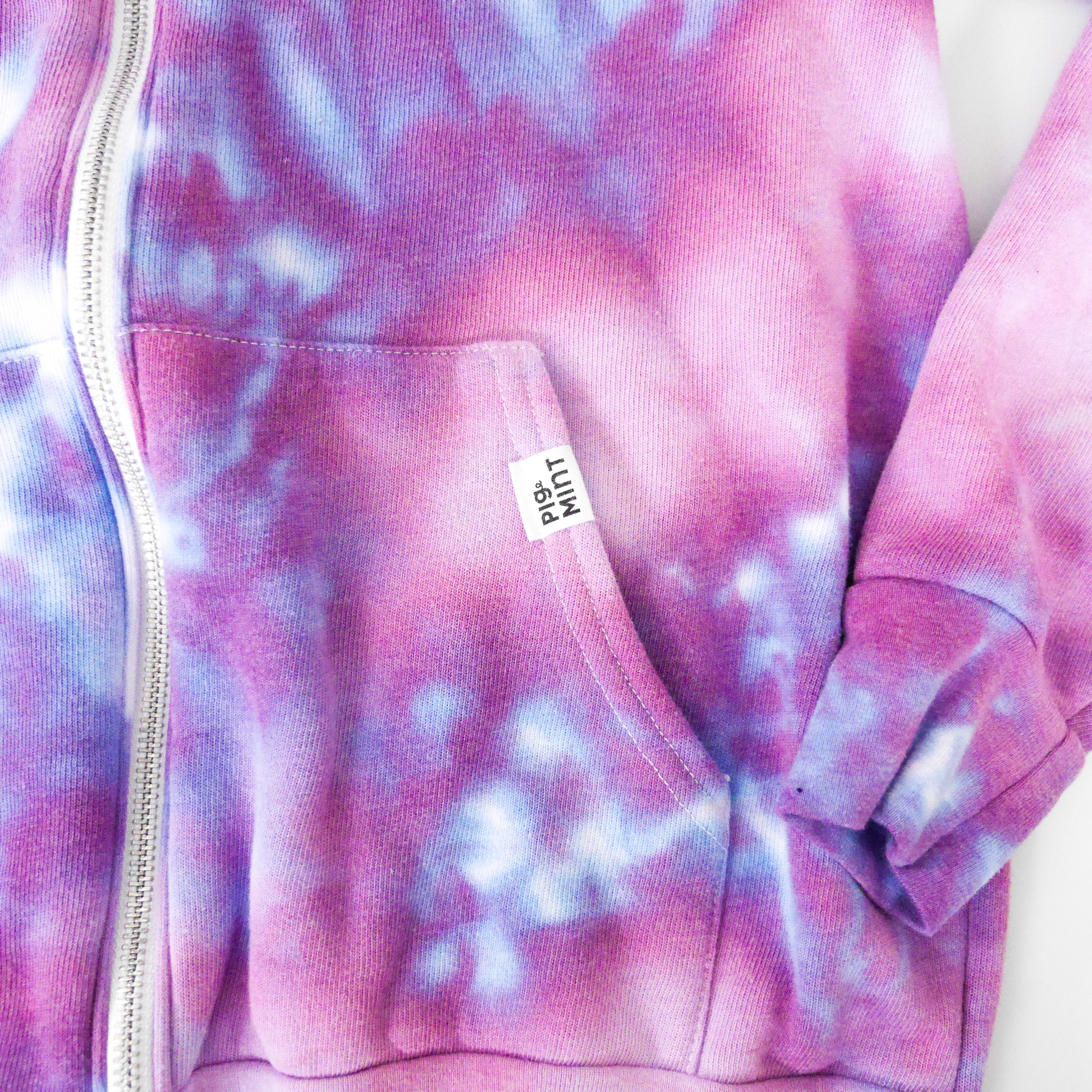 Adult Tie-Dye Zip-Up Hoodie Sweatshirt – PigMintShop