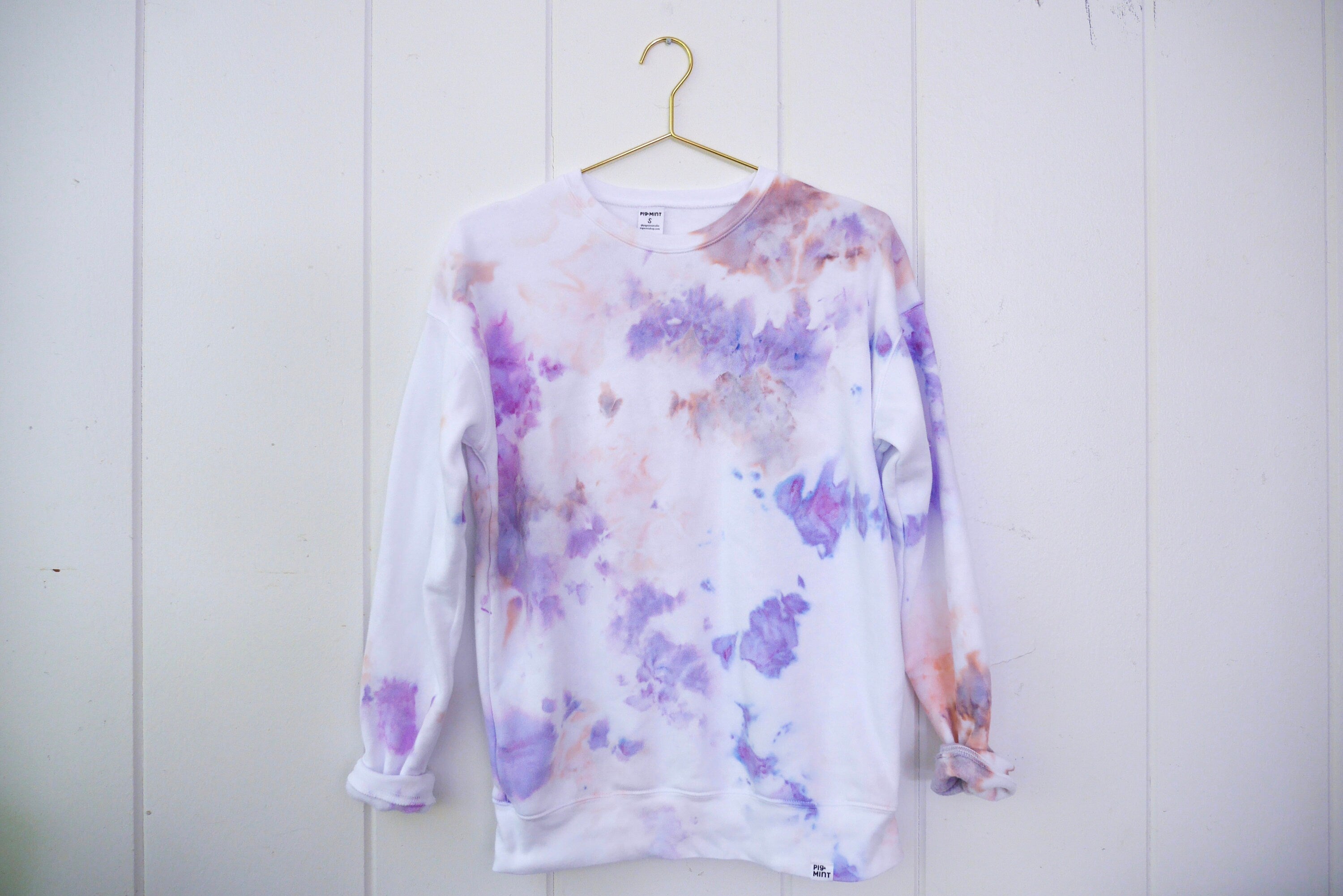 Sold CUSTOM Cloud-Dyed Adult Crew Neck Sweatshirt // tie-dye sweatshirt