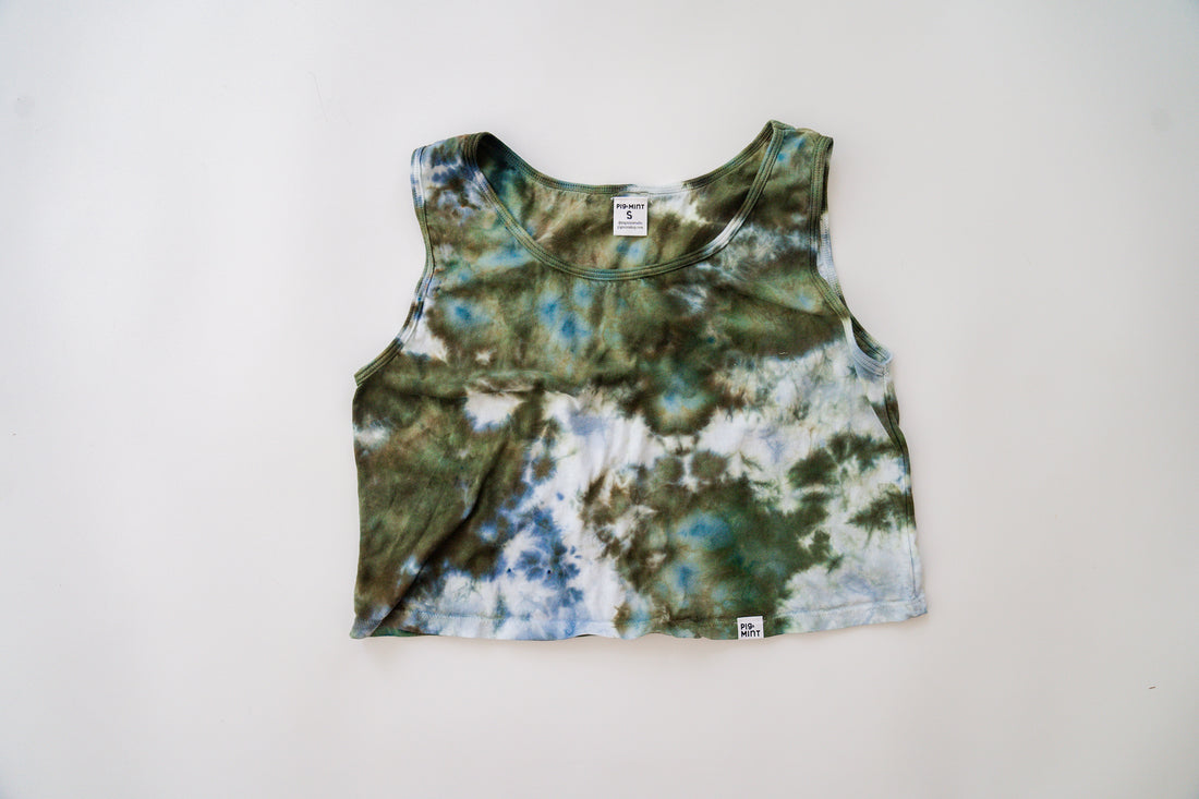 Women's Tie-Dye Cropped Festival Tank