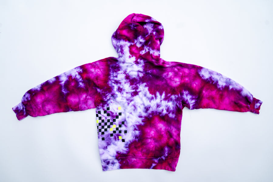 PigMint PUNK Kid's Hoodie, Pink Amethyst, Size 10