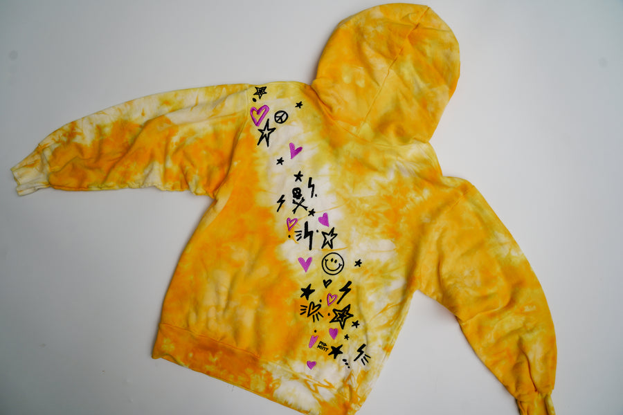 PigMint PUNK Kid's Hoodie, Sunshine, Size 8