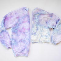 Tie Dye Adult Cropped Raglan Sweatshirt