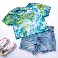 Tie Dye Adult Cropped Boxy T-shirt