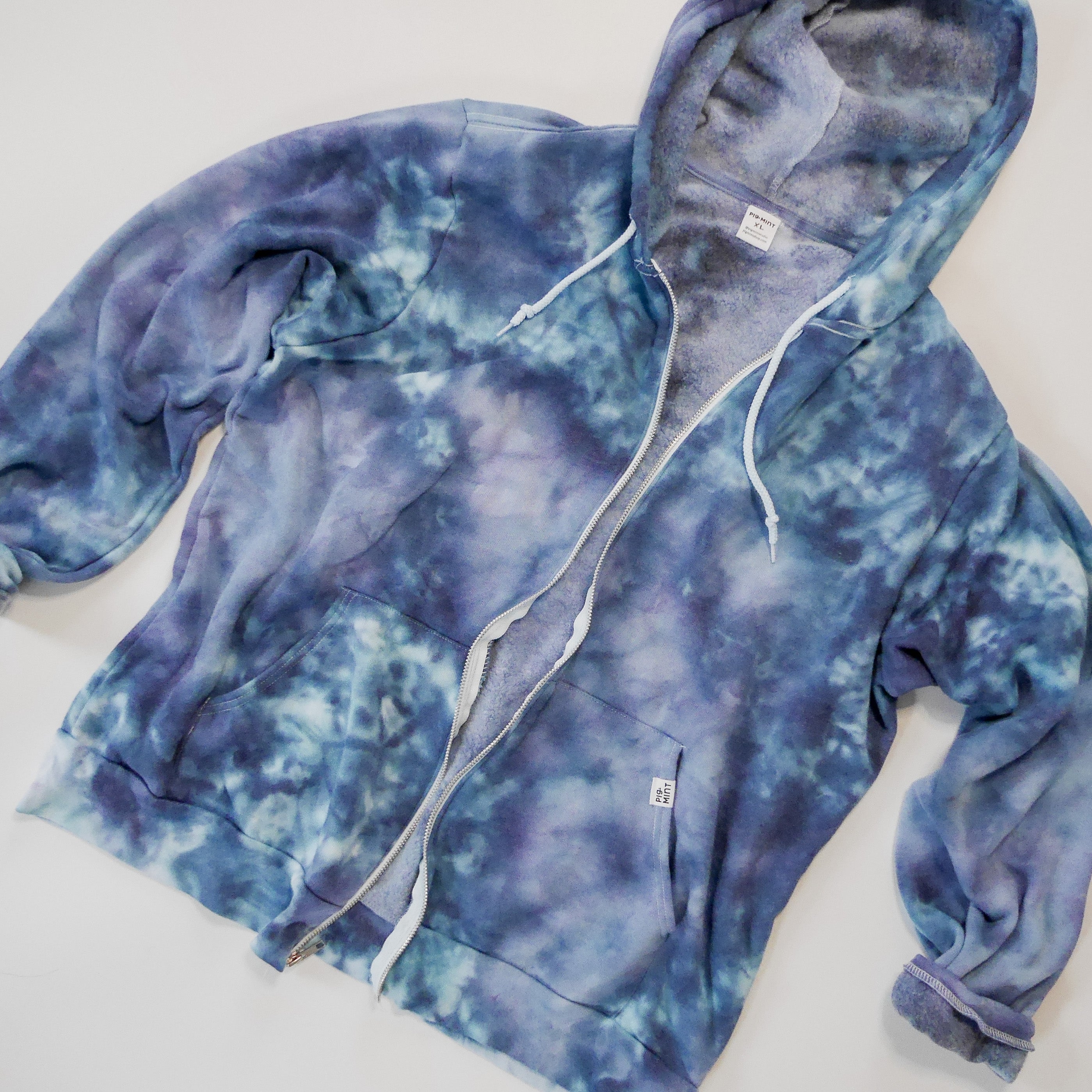 Adult Tie-Dye Zip-Up Hoodie Sweatshirt – PigMintShop