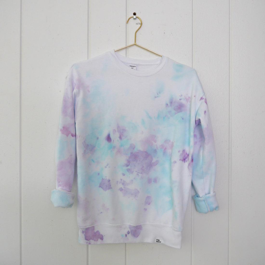 Cloud-Dyed Adult Crew Neck Sweatshirt - PigMintShop
